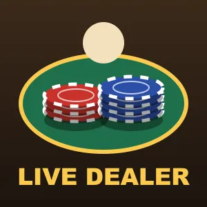 Live Dealer Viva96 live dealer tile with a card table and chip stacks